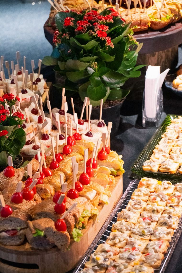 Coffee break com canapés e finger foods
