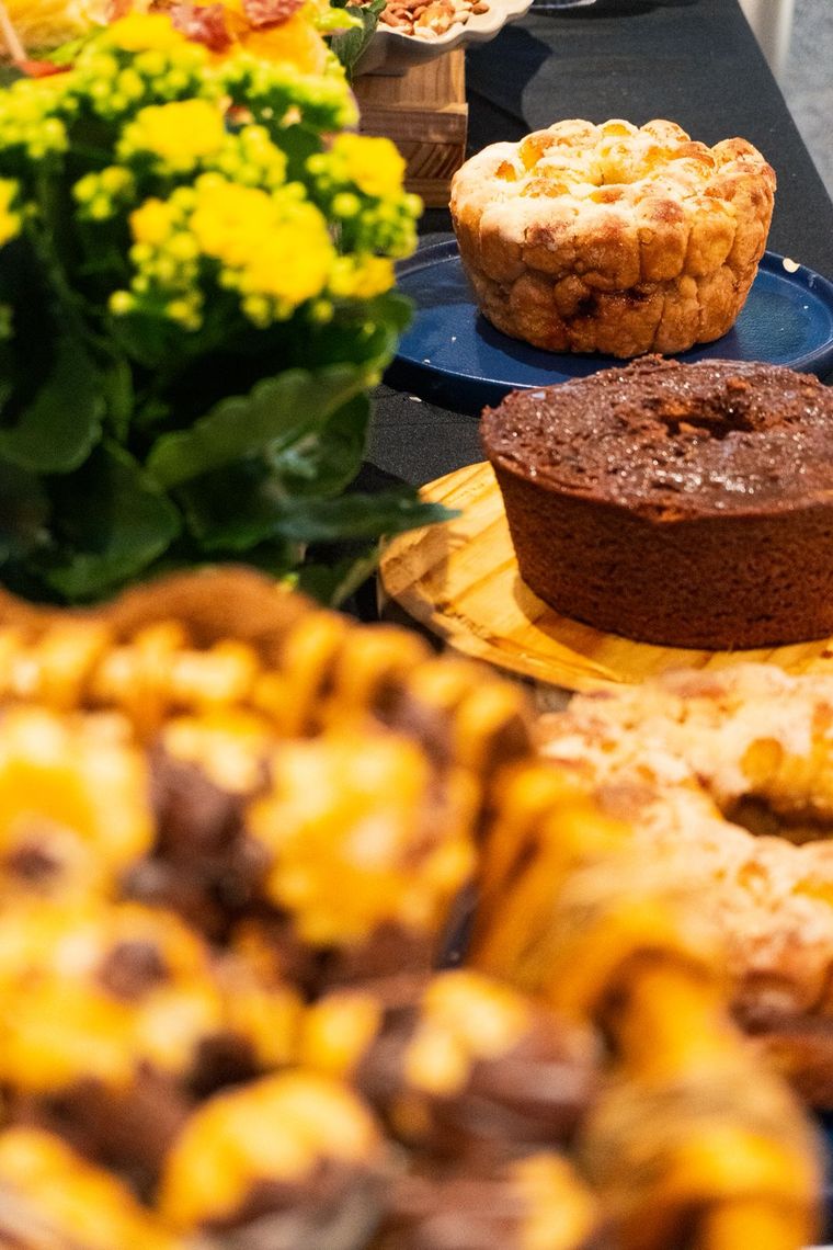 Bolos e doces de coffee break